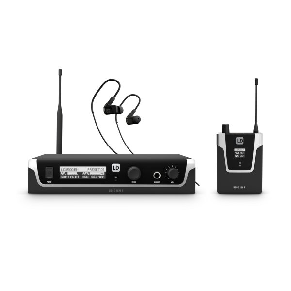 LD Systems U505 IEM HP - In-Ear Monitoring System with Earphones