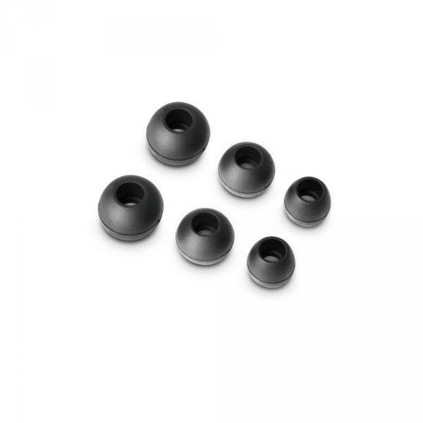 LD Systems IET BLACK - Embouts d'adaptation au diamètre du canal d'oreille pour écouteurs intra-auriculaires, noirs