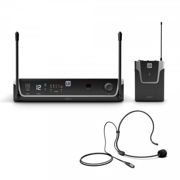 LD Systems U304.7  BPH - Système de Micro sans Fil avec Émetteur Ceinture et Micro Serre-tête