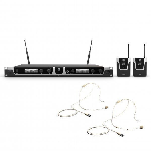 LD Systems U506 BPL 2 - Système de Micro sans Fil avec 2 x Émetteur Ceinture et Micro Cravate