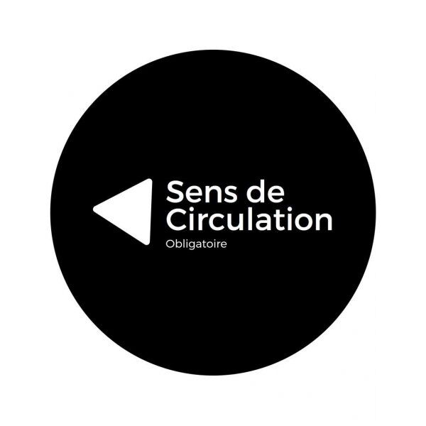 Gobo motif sens de circulation 54mm