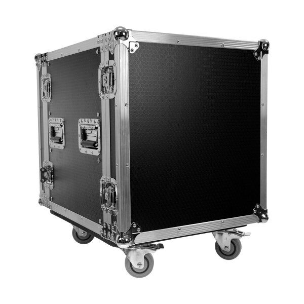 Flight case Rack 12U roller