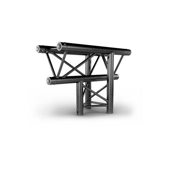 Té vertical 290 mm 3 directions sommet bas noir - Contest Stage AG29-035 blk