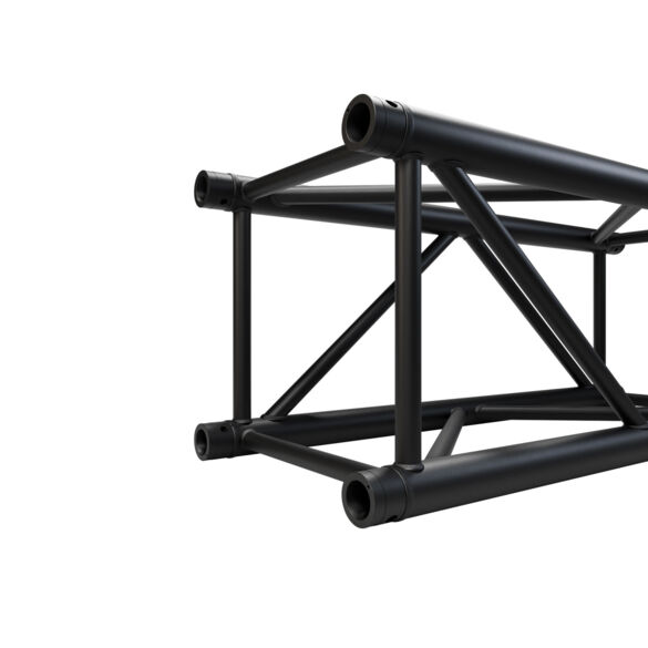 Structure alu carrée 390 charge lourde - 1 m noire - Contest Stage QUATRO39-100 blk