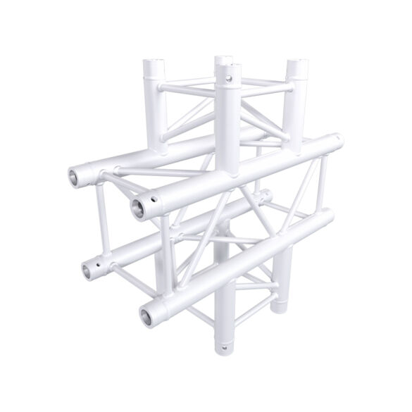 Angle aluminium carré 290 4 directions 90° blanc - Contest Stage AGQUA-06 W