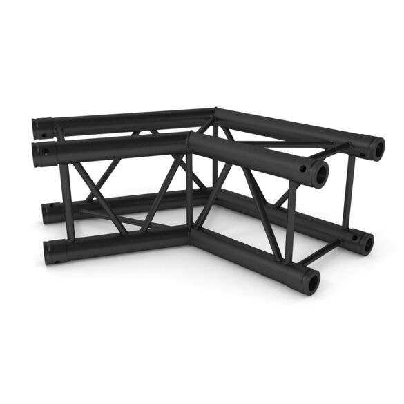Angle aluminium carré 290 2 directions 50 cm 120° noir - Contest Stage AGQUA-03 blk