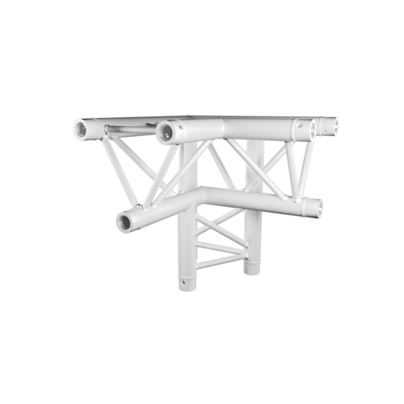 Angle Trio 3 directions 90° sommet bas gauche blanc - Contest Stage AG29-034 W