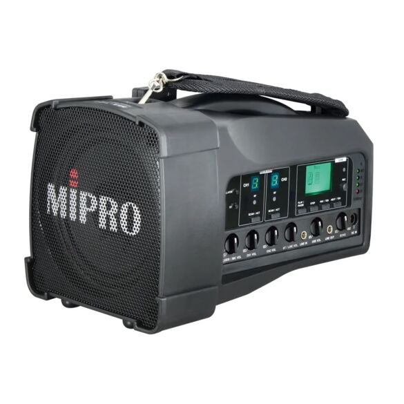 Sono portable MIPRO MA-100D avec haut-parleur intégré et récepteur micro sans fil