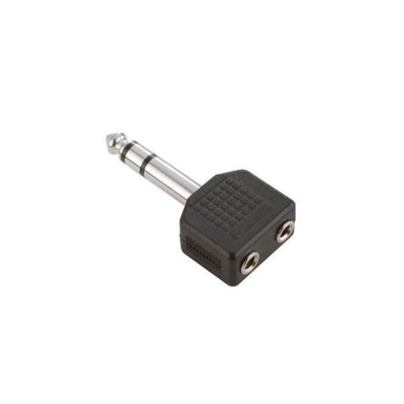 Adaptateur en Y 2 x Mini Jack  stéréo femelle vers Jack stéréo mâle