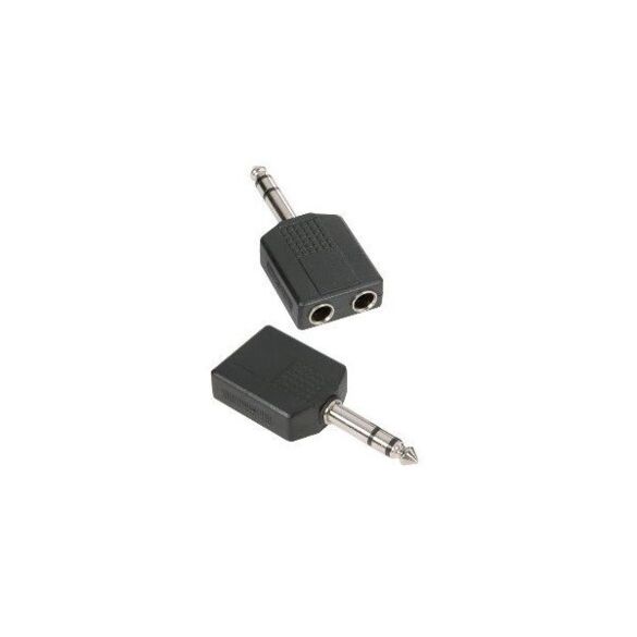 Adaptateur en Y 2 x Jack stéréo femelle vers Jack stéréo mâle
