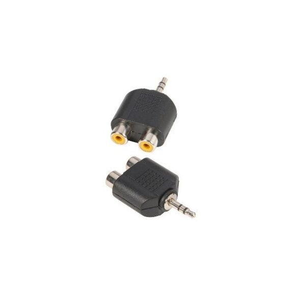 Adaptateur en Y 2 x RCA mono femelle vers Mini Jack stéréo mâle