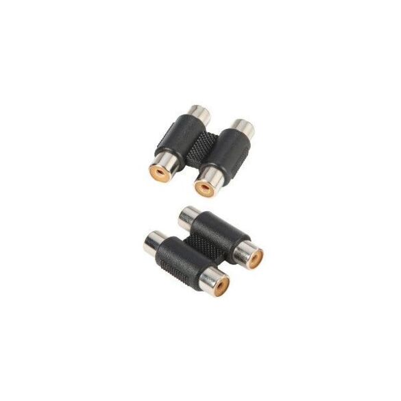 Adaptateur 2 x RCA mono femelle vers 2 x RCA mono femelle