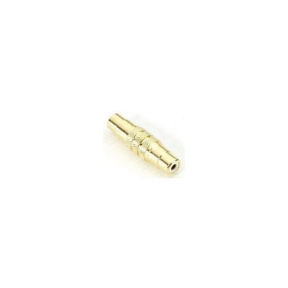 Adaptateur RCA mono femelle vers RCA mono femelle contact or
