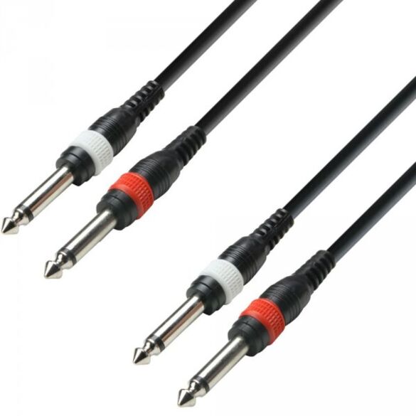 Cable Double JACK mono vers Double Jack mono 3M