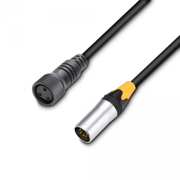Cameo DMX 5 AD IN IP65 - DMX Adaptor IN LED IP-Par, 5 Pin, 1,0 m