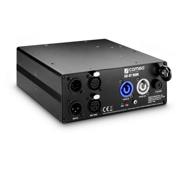 Cameo SB 6 T RDM - Splitter/Booster DMX/RDM 6 canaux (3 et 5 broches)