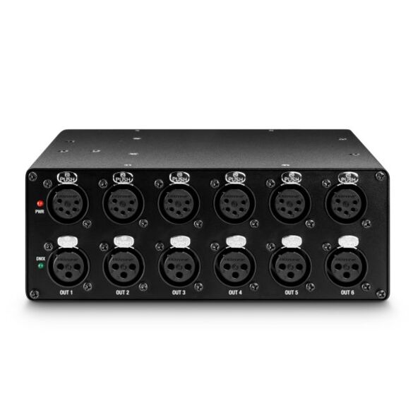 Cameo SB 6 T RDM - Splitter/Booster DMX/RDM 6 canaux (3 et 5 broches)