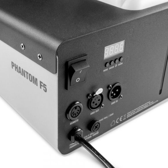 Cameo PHANTOM F5 - Machine à fumée  d'une puissance de chauffage de 1 500 W avec éclairage bicolore du réservoir