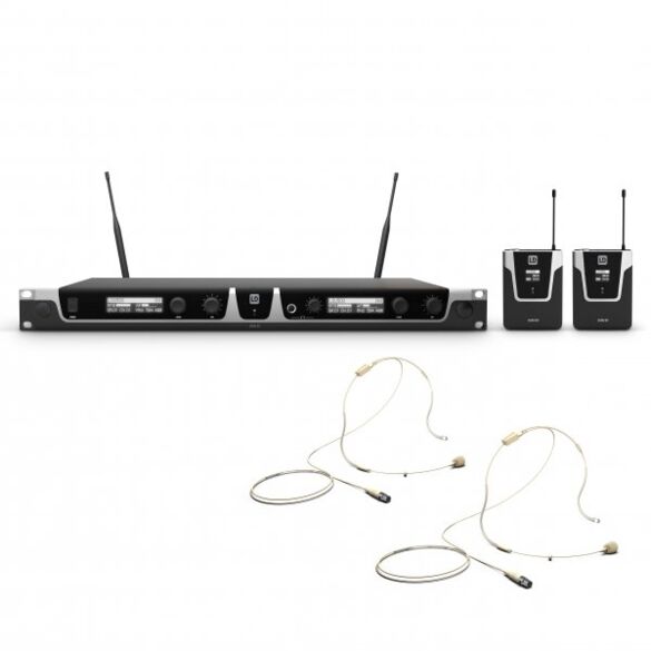 LD Systems U506 BPL 2 - Système de Micro sans Fil avec 2 x Émetteur Ceinture et Micro Cravate