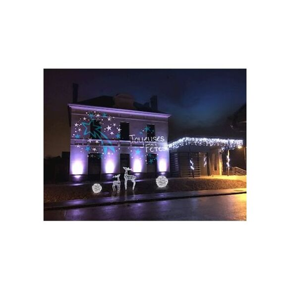 Gobo motif filante 2 couleurs blanc/bleu 54mm