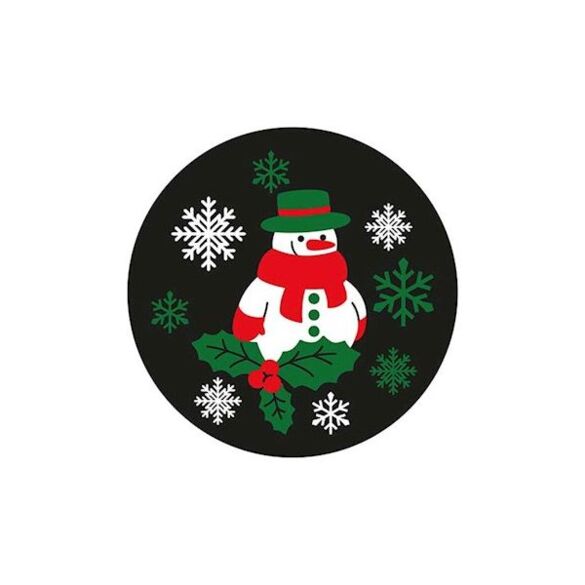 Gobo motif bonhomme de neige blanc/rouge/vert 54mm