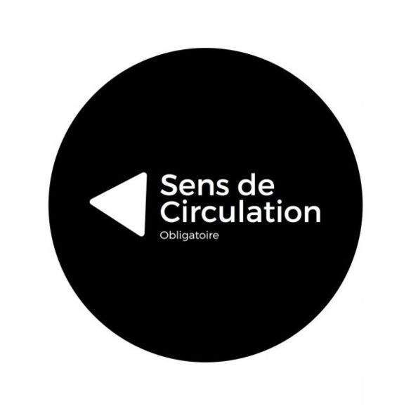 Gobo motif sens de circulation 54mm