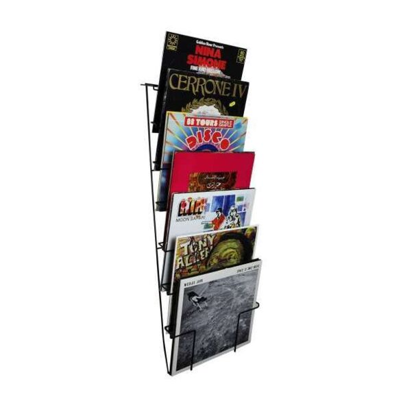 SUPPORT MURAL 60 VINYLES NOIR - VWM 60 BL