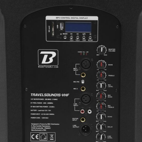 TRAVELSOUND15VHF  BoomTone DJ