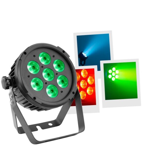 FLAT PAR 7X 6IN1 12W - MAC MAH