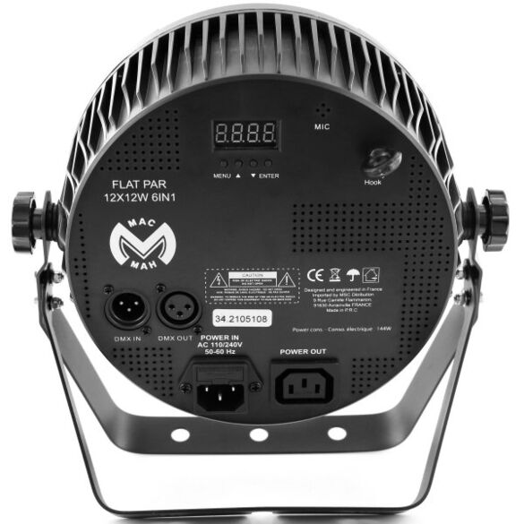 FLAT PAR 12X12W 6IN1 - MAC MAH