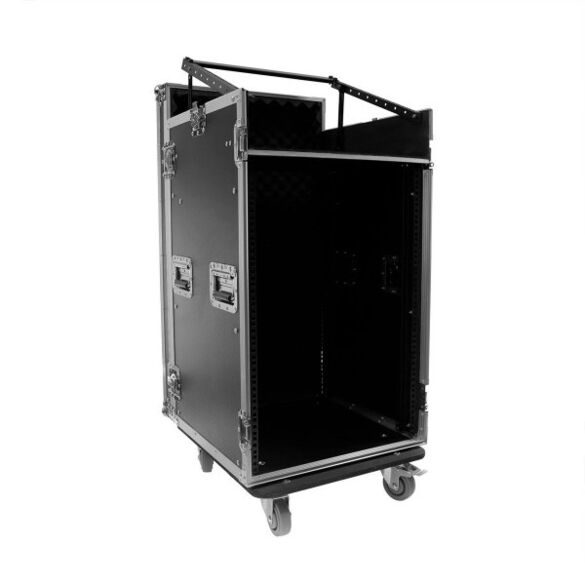Flight case Mixer/Rack 16U roller