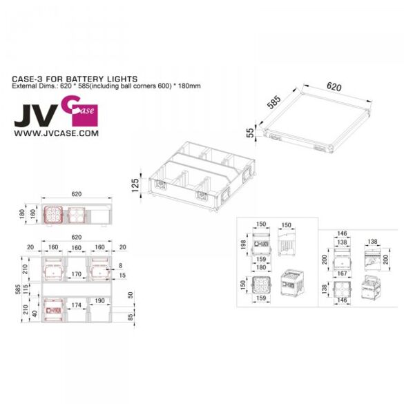 CASE-3 FOR BATTERY LIGHTS