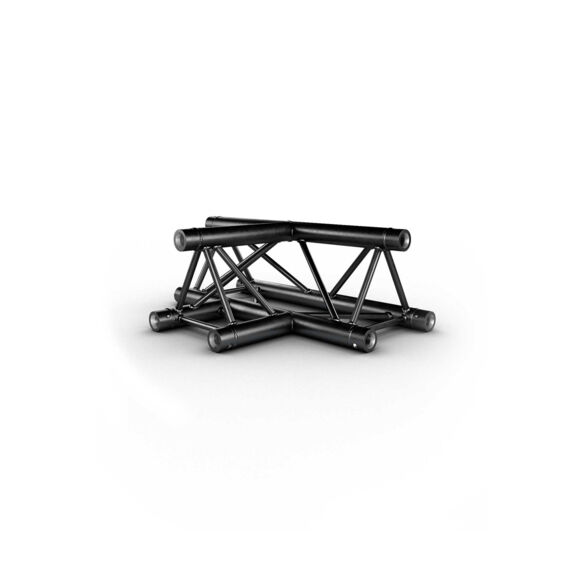 Té horizontal 290 mm 3 directions 90° noir - Contest Stage AG29-036 blk