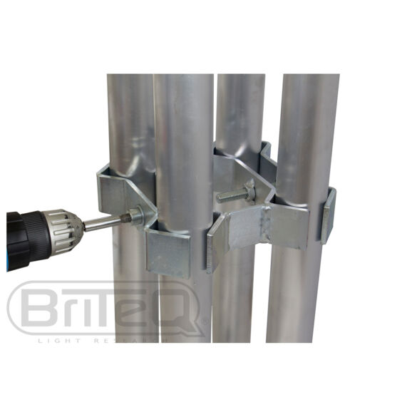 Pince de liaison pour quatre pieds ronds - praticable PRO / STAGE - Contest Stage BT-STAGE-LEGCLAMP-4