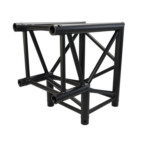 Angle aluminium carré 390 charge lourde 2 directions 90° noir - Contest Stage QUATRO39-A01 blk