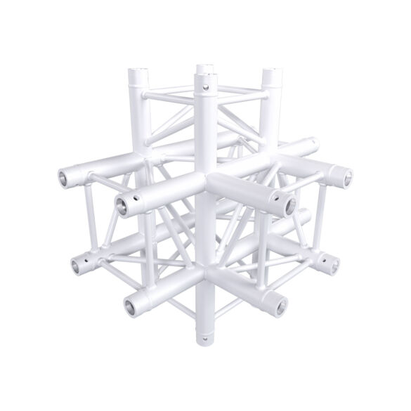 Angle aluminium carré 290 5 directions 90° blanc - Contest Stage AGQUA-07 W
