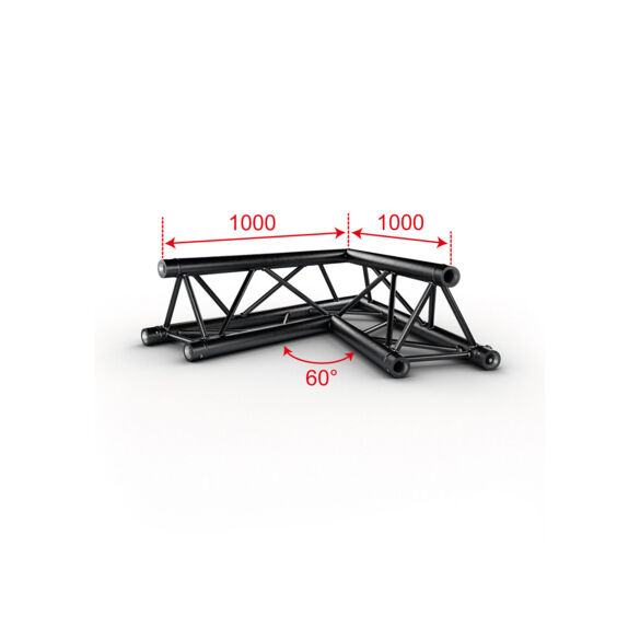 Angle Trio 2 directions 60° noir - Contest Stage AG29-020 blk