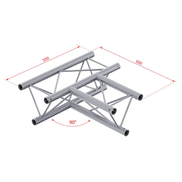 Angle Triangulaire 220 mm 3 directions 90° - Contest Stage DECO22T-AG04