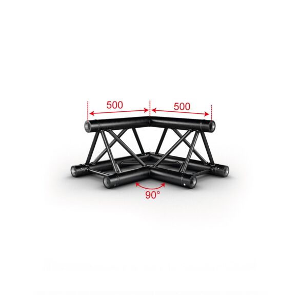 Angle Trio 2 directions 90° noir - Contest Stage AG29-021 blk