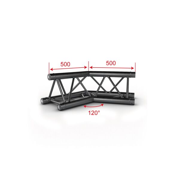 Angle Trio 2 directions 120° noir - Contest Stage AG29-022 blk