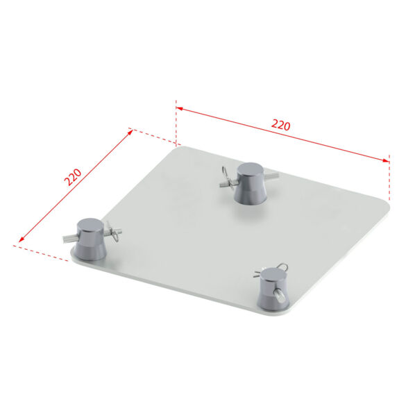 Embase pour structure TRIO 220 Avec manchons - Contest Stage DECO22T-EM-B1