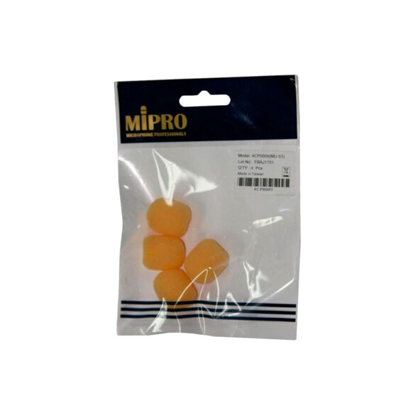 Mipro 4CP0009 Lot de 4 Bonnettes pour Micro MU 53 HNS