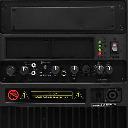 Enceinte professionnelle portable MIPRO MA 808B avec mixeur intégré