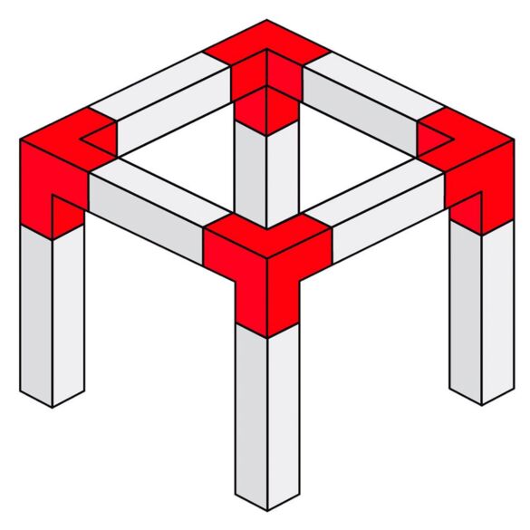 Pièce coté Quatro 220 mm 3 directions 50 cm 90° - Contest Stage DECO22Q-AG02