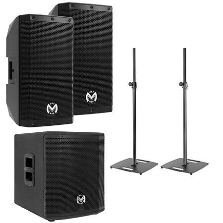 Mac Mah Pack AS 110 (la paire) + AS 812 Sub + Plugger ST180 (la paire) – 110 cm