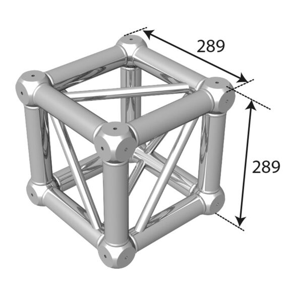 Cube de jonction pour structure carré 290 séries QUA29 et QUATRO - Contest Stage AGCUB290
