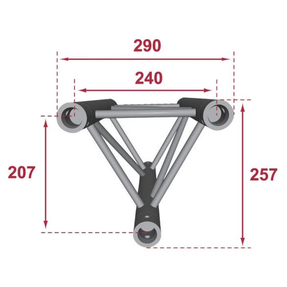 Structure alu triangulaire 290 - 3 m - Contest Stage PT29-300