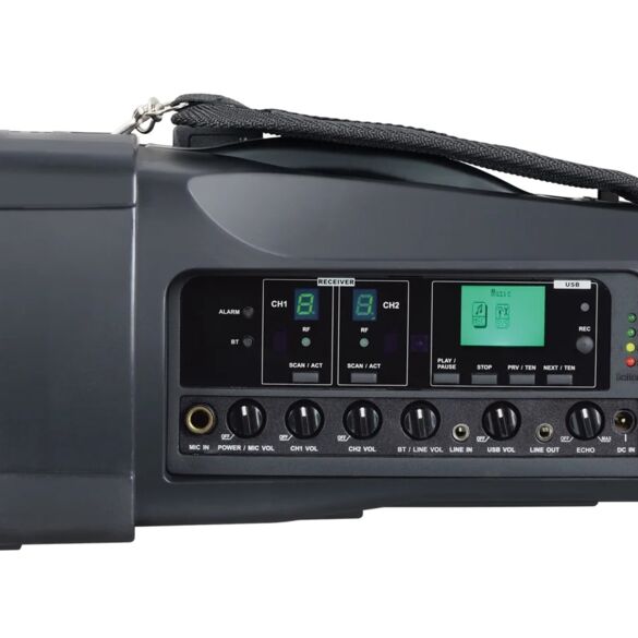 Sono portable MIPRO MA-100D avec haut-parleur intégré et récepteur micro sans fil