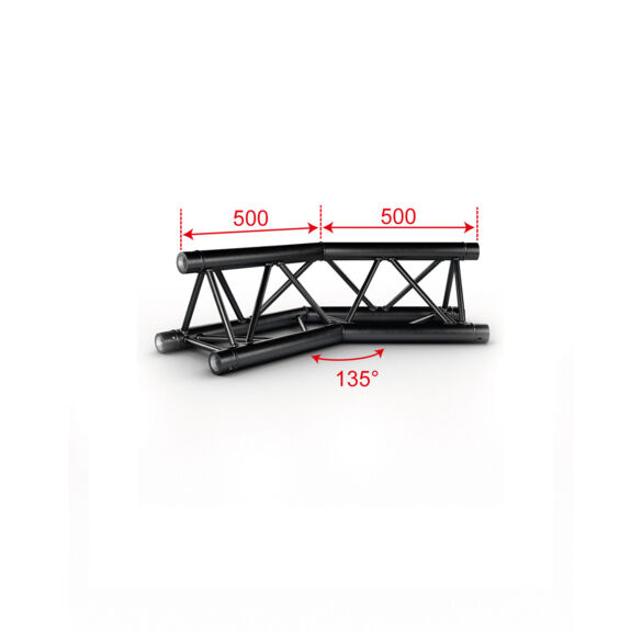 Angle Trio 2 directions 135° noir - Contest Stage AG29-023 blk