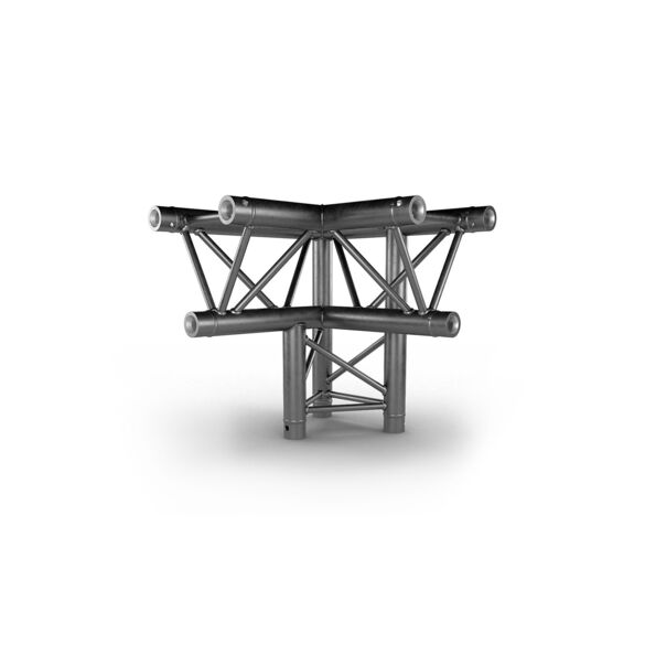 Angle Trio 3 directions 90° sommet bas gauche noir - Contest Stage AG29-034 blk
